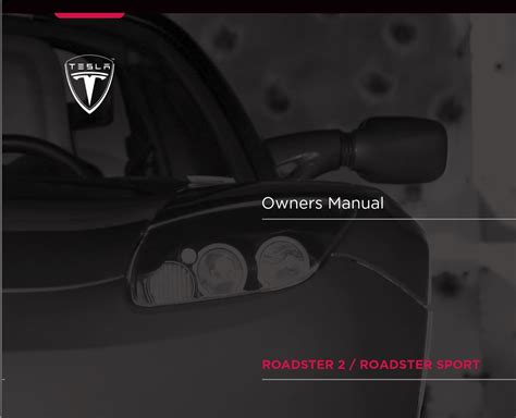 tesla roadster owners manual PDF