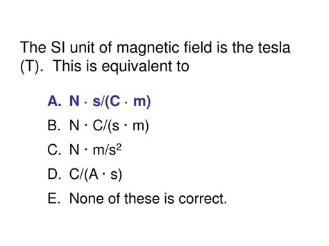 tesla si units