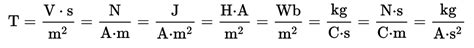 tesla unit physics