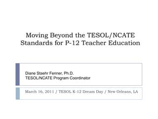 tesol ncate program standards standards for the pdf Doc