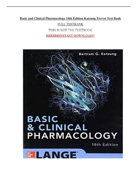 test bank katzung basic and clinical pharmacology Epub