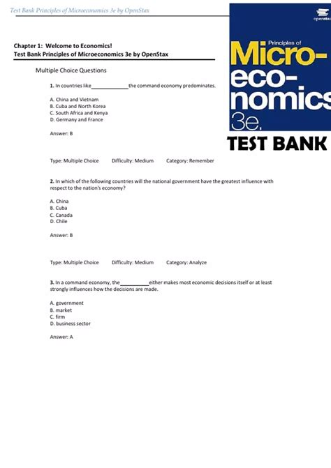 test bank openstax college microeconomics PDF