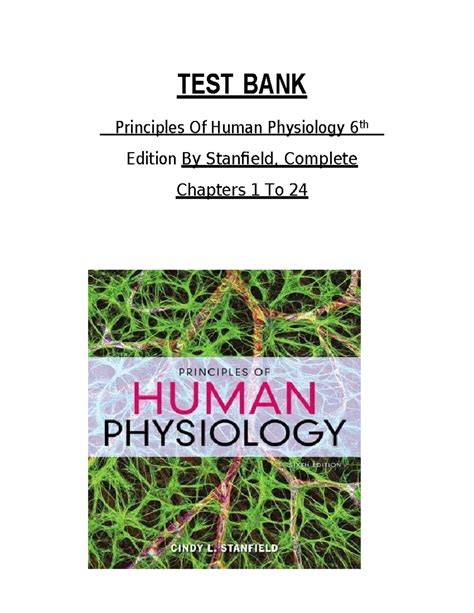 test bank principles of human physiology stanfield Epub