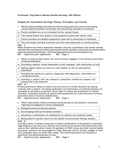 test bank questions for fortinash 5th edition pdf Epub