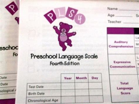 test protocol preschool language scale 4 Ebook PDF