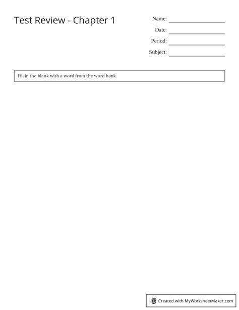 test review chapter 1 PDF