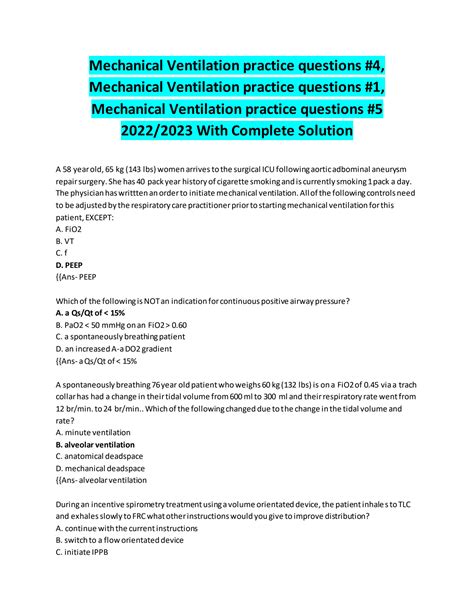 test-bank-questions-mechanical-ventilation Ebook Reader