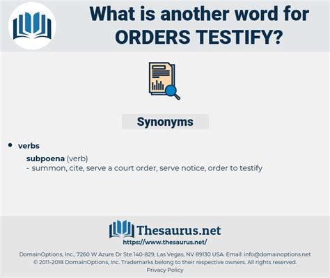 testify thesaurus