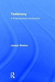 testimony a philosophical introduction Doc