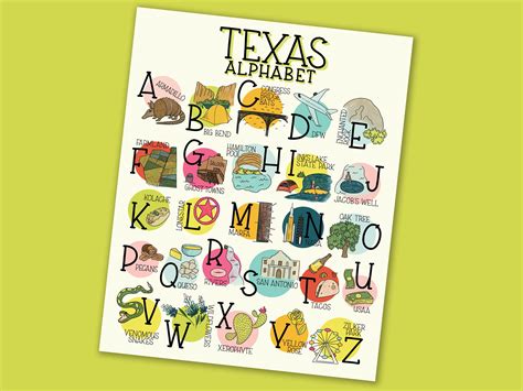 texas alphabet Kindle Editon