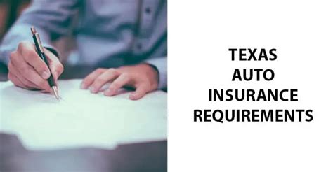 texas auto insurance requirements