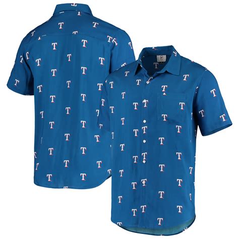 texas rangers button down shirt