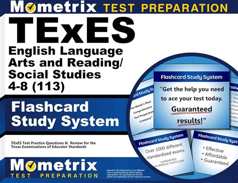 texes english language arts and reading or social studies 4 8 113 flashcard study system texes test practice questions PDF