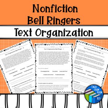 text organization bell work