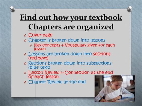 textbook chapters are often organized into Reader