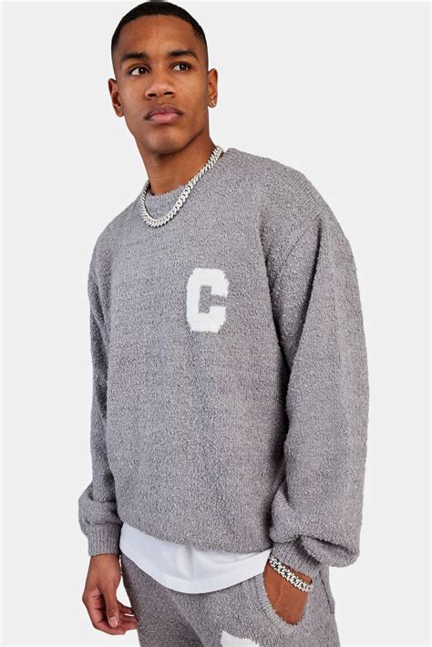 textured knitted sweatshirt streetwear