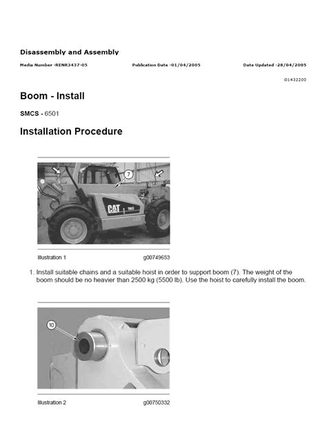 th 63 cat telehandler service manual PDF