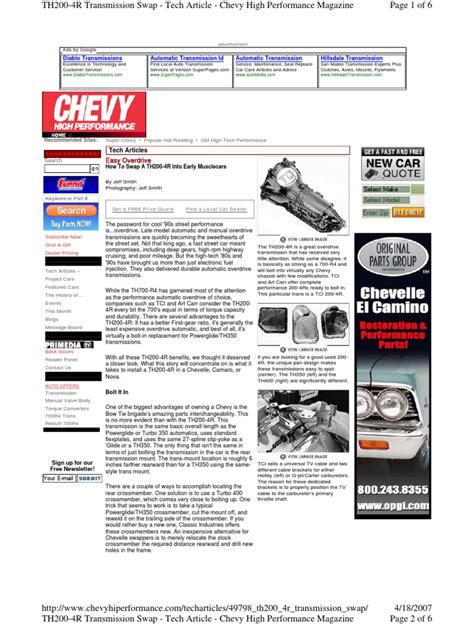 th200 transmission problems pdf Kindle Editon