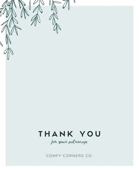 Thank You Note Template Business