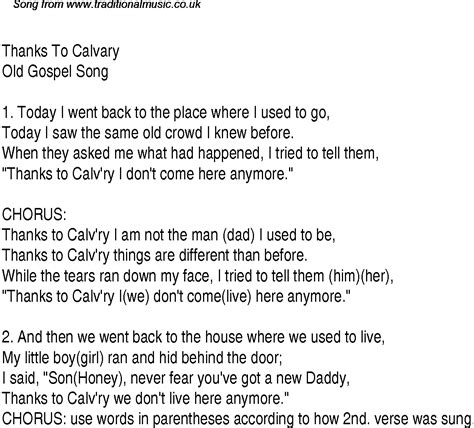 thanks-to-calvary-chords-and-lyrics Ebook PDF