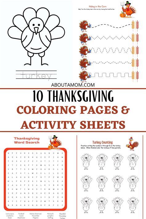 thanksgiving coloring pages activity book for kids Kindle Editon