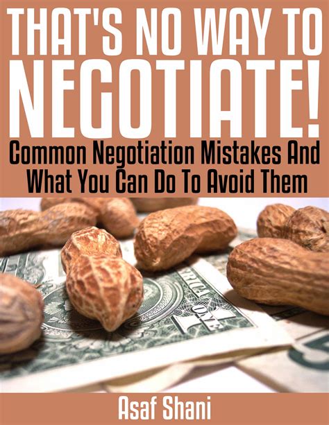 thats no way to negotiate common negotiation mistakes and what you can do to avoid them conflicts and negotiations Epub