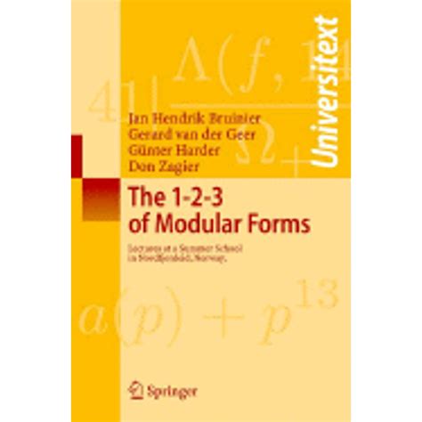 the 1 2 3 of modular forms the 1 2 3 of modular forms Epub