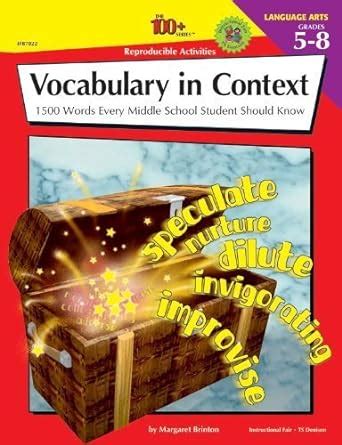 the 100 series vocabulary in context 1500 words every middle school student should know Epub