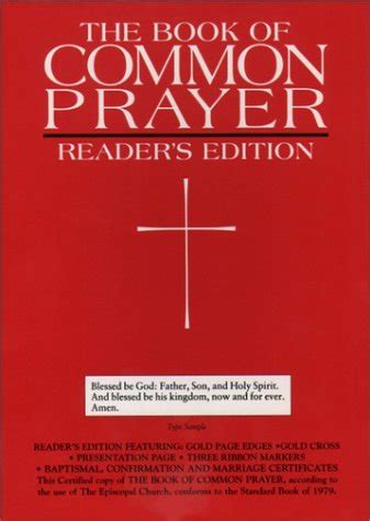 the 1979 book of common prayer readers edition Reader
