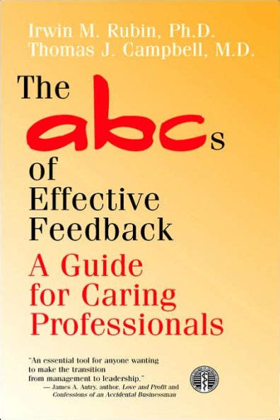 the abcs of effective feedback a guide for caring professionals Epub