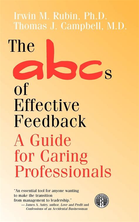 the abcs of effective feedback a guide for caring professionals Epub