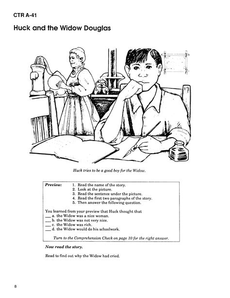 the adventures of huckleberry finn activity worksheets Doc