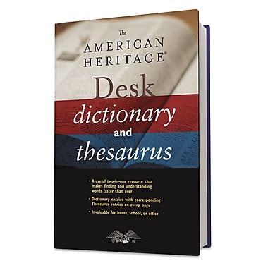 the american heritage desk dictionary and thesaurus PDF