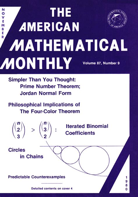 the american mathematical monthly