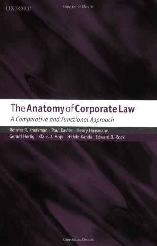 the anatomy of corporate law a comparative and functional approach the anatomy of corporate law a comparative and functional approach Kindle Editon