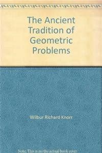 the ancient tradition of geometric problems PDF