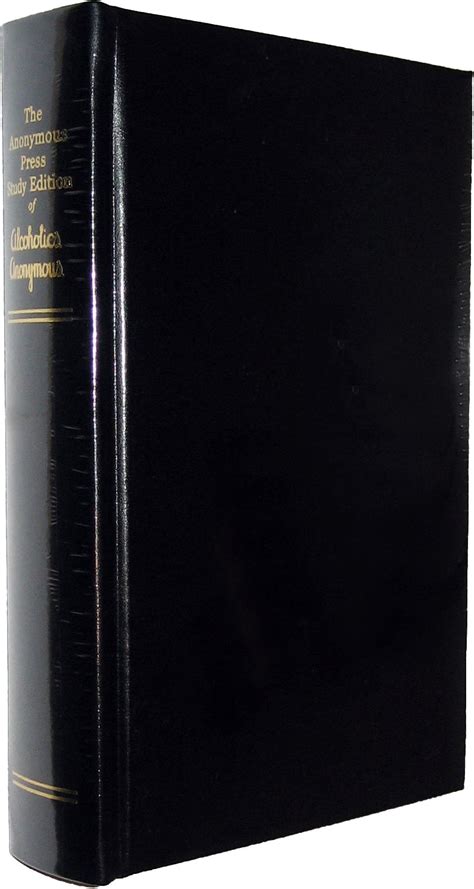 the anonymous press study edition of alcoholics anonymous black Epub