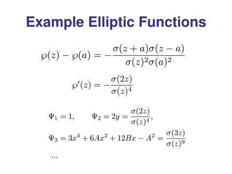 the applications of elliptic functions PDF