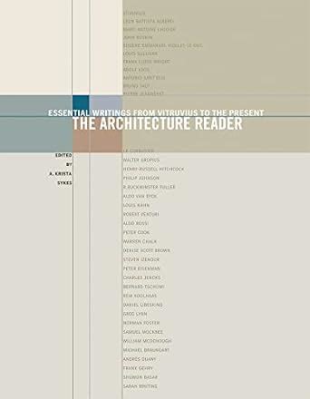 the architecture reader essential writings from Epub