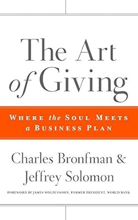 the art of giving where the soul meets a business plan Kindle Editon