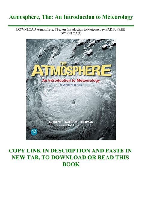 the atmosphere an introduction to meteorology Epub