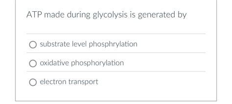 the atp made during glycolysis is generated by