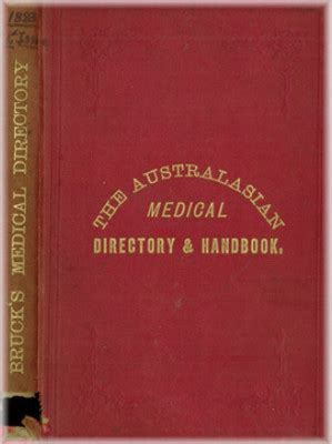 the australasian medical directory and handbook 1883 Epub