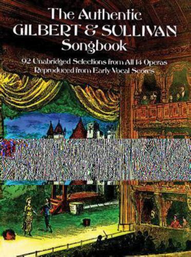 the authentic gilbert and sullivan songbook dover vocal scores Doc