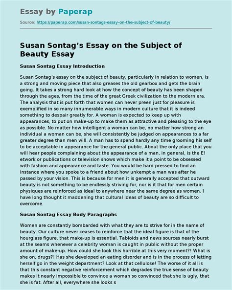 the babies essay by susan sontag introduction by mark holborn pdf PDF