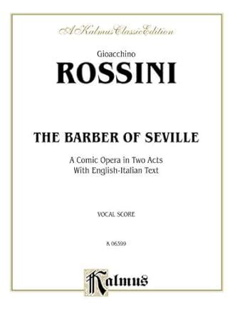 the barber of seville english and italian edition Epub