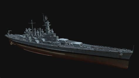the battleship uss north carolina super drawings in 3d Doc