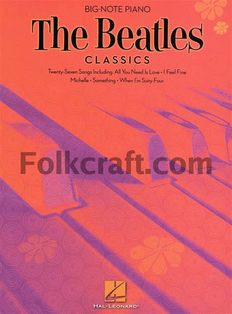 the beatles classics edition big note piano Epub