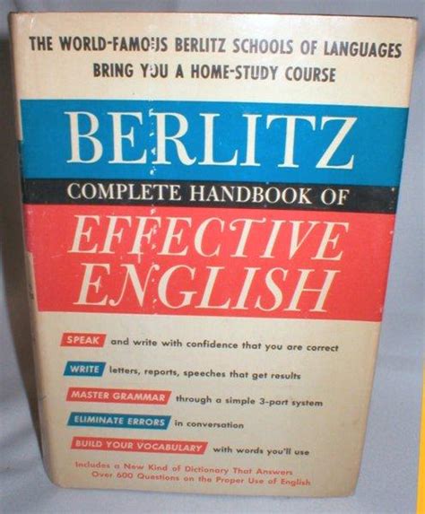 the berlitz school of languages first english book Doc
