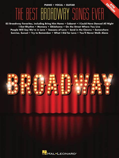 the best broadway songs ever the best ever series PDF